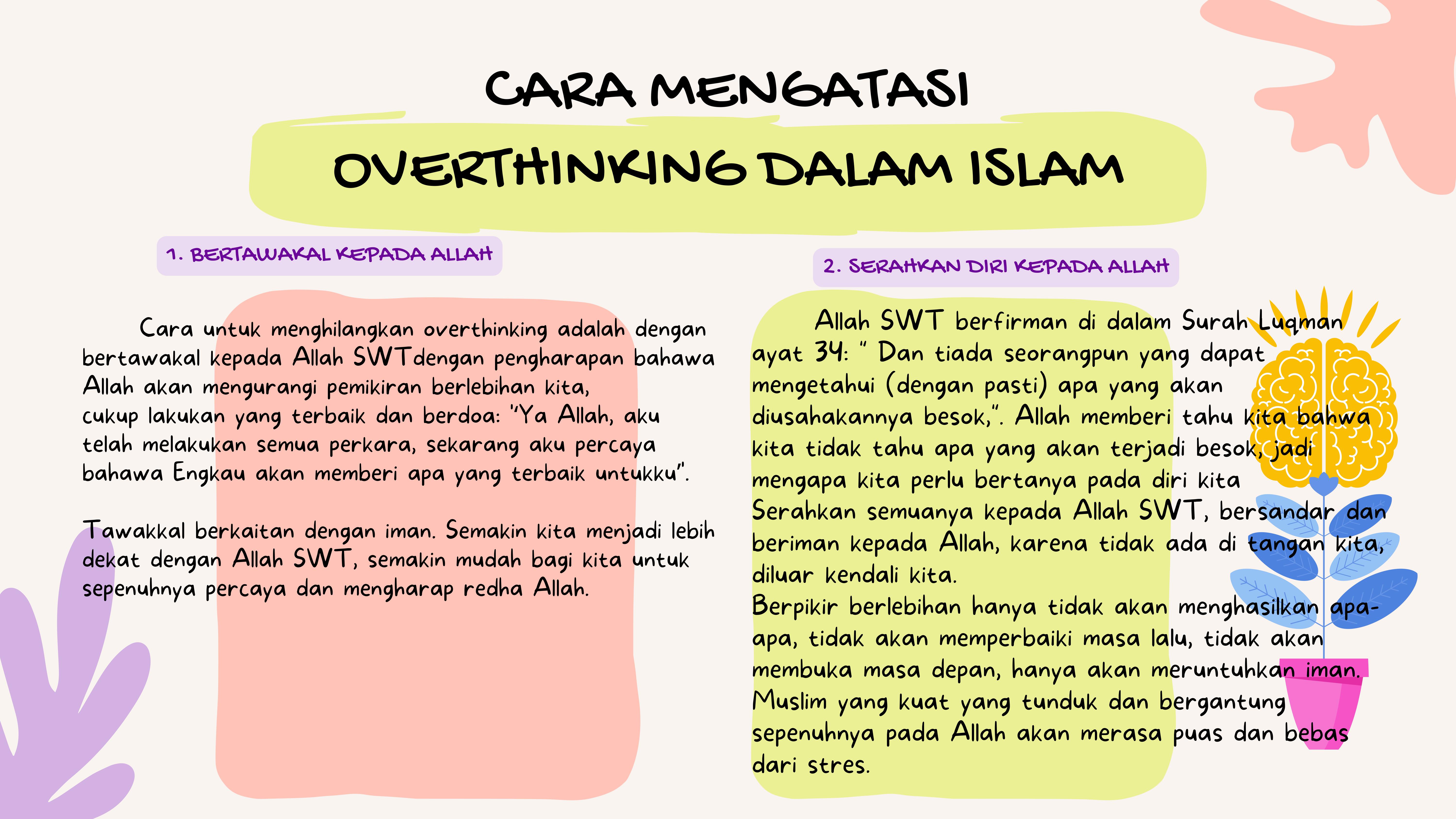 CARA MENGATASI OVERTHINKING DALAM ISLAM 3